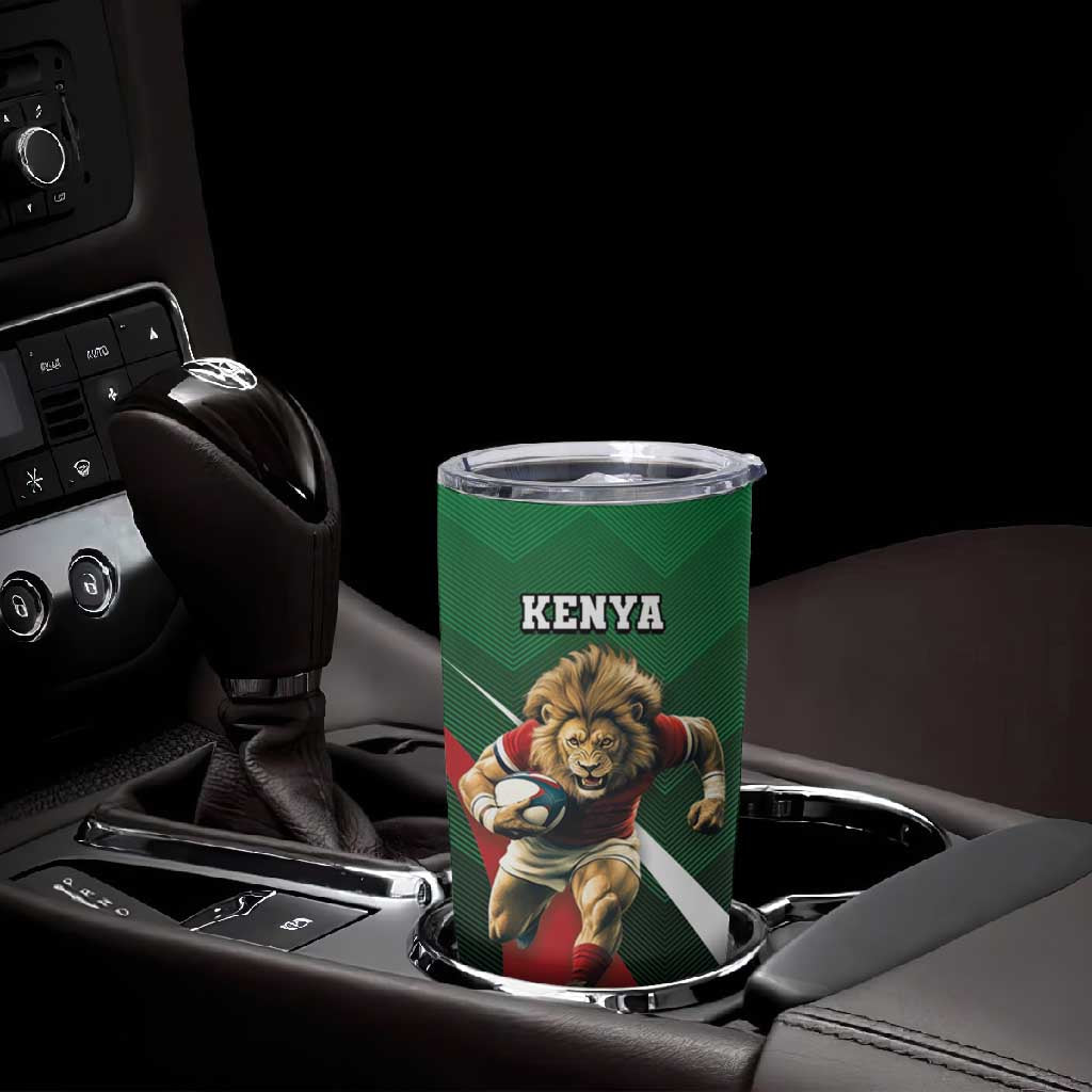 Kenya Rugby Custom Tumbler Cup Simbas Mascot - Sporty Style LT15