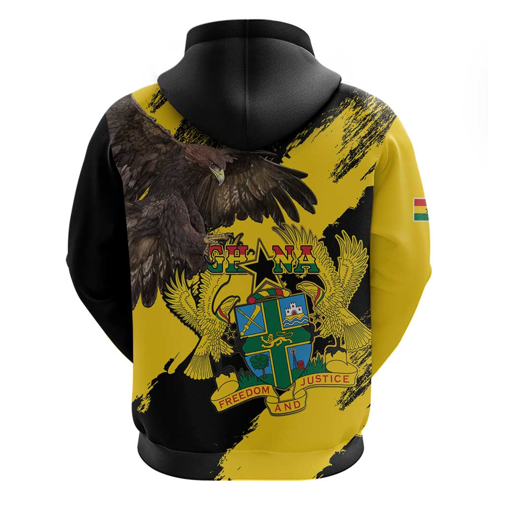Ghana Eagle Hoodie Coat Of Arms - Grunge Style LT15