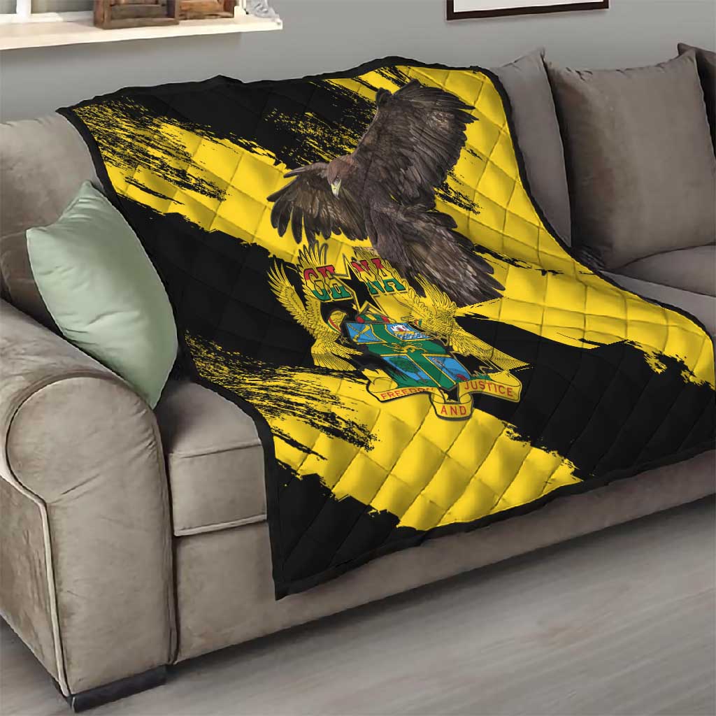 Afro Ghana Quilt Eagle With Coat Of Arms LT15