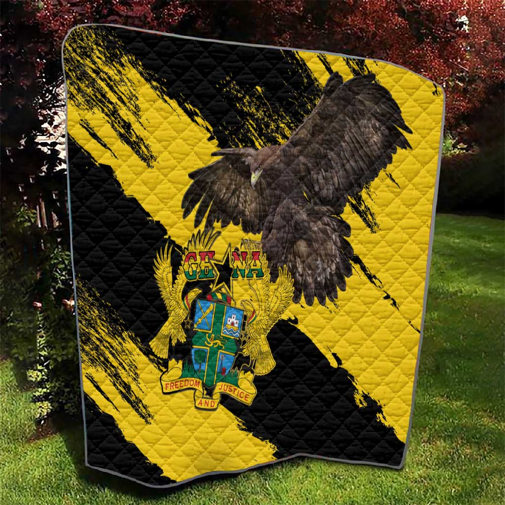 Afro Ghana Quilt Eagle With Coat Of Arms LT15