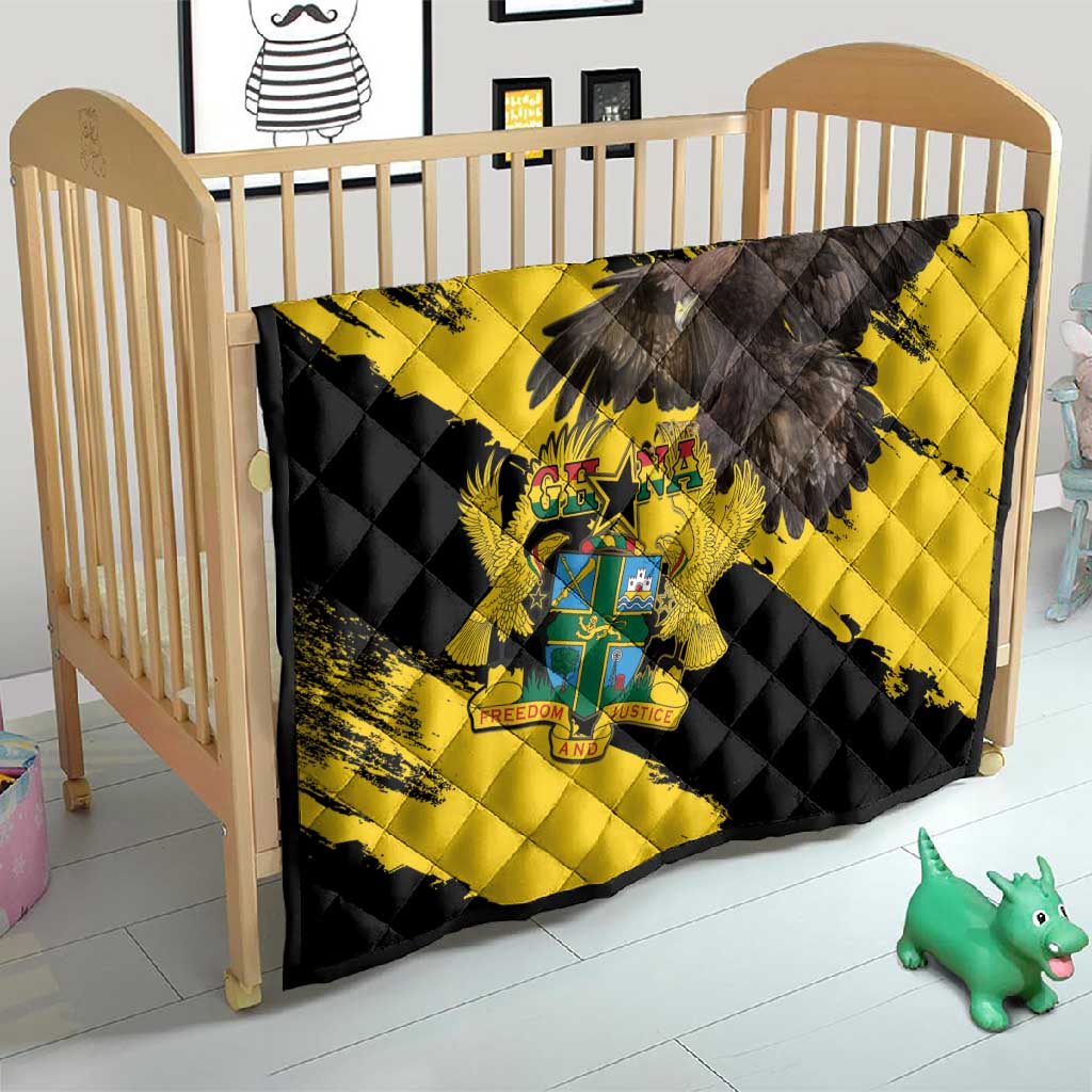 Afro Ghana Quilt Eagle With Coat Of Arms LT15