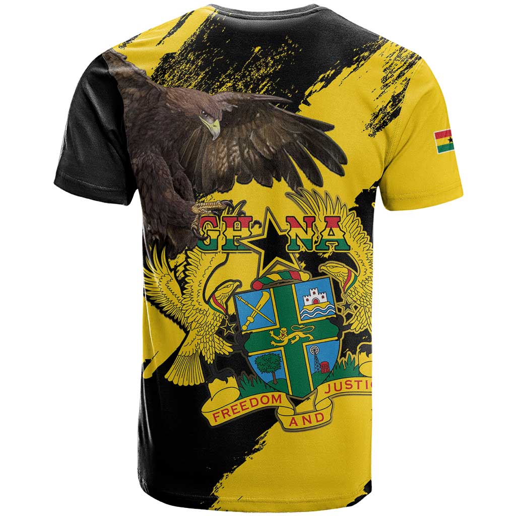 Afro Ghana T shirt Eagle With Coat Of Arms LT15