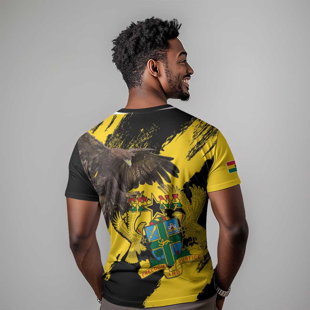 Afro Ghana T shirt Eagle With Coat Of Arms LT15