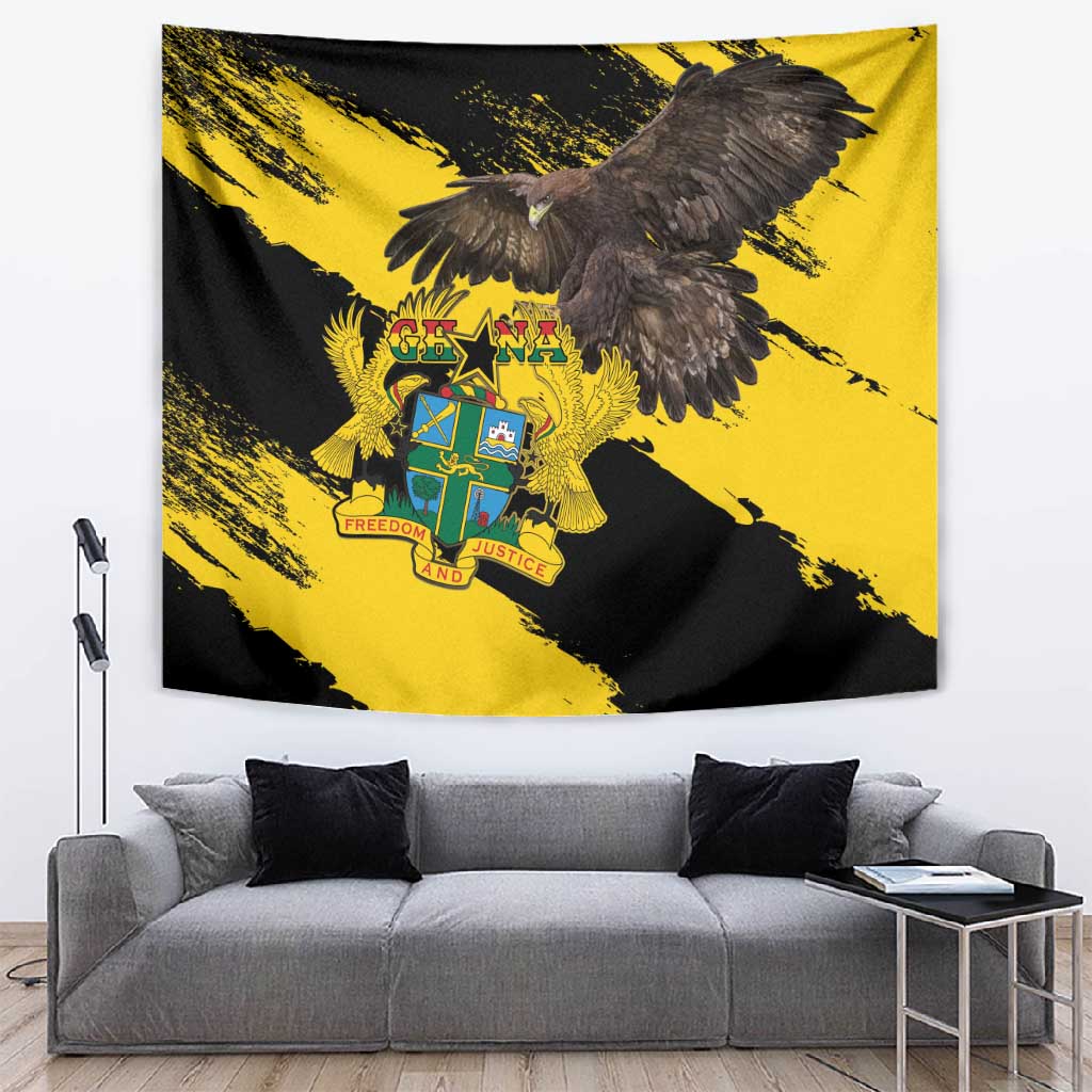 Afro Ghana Tapestry Eagle With Coat Of Arms LT15