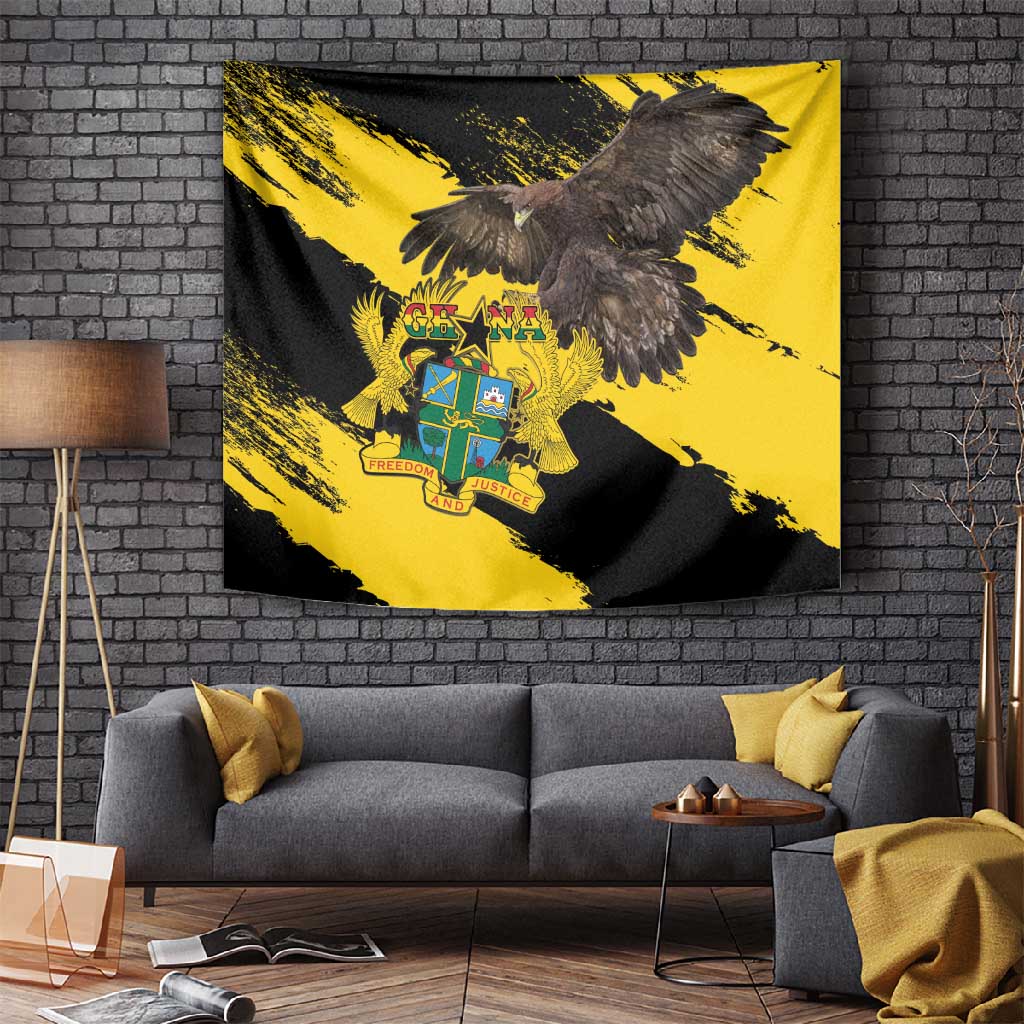 Afro Ghana Tapestry Eagle With Coat Of Arms LT15