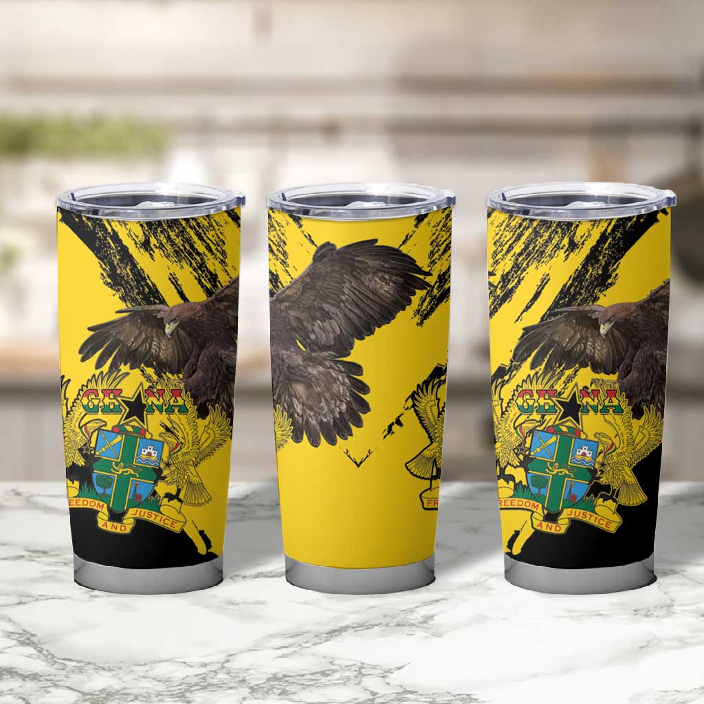 Afro Ghana Tumbler Cup Eagle With Coat Of Arms LT15