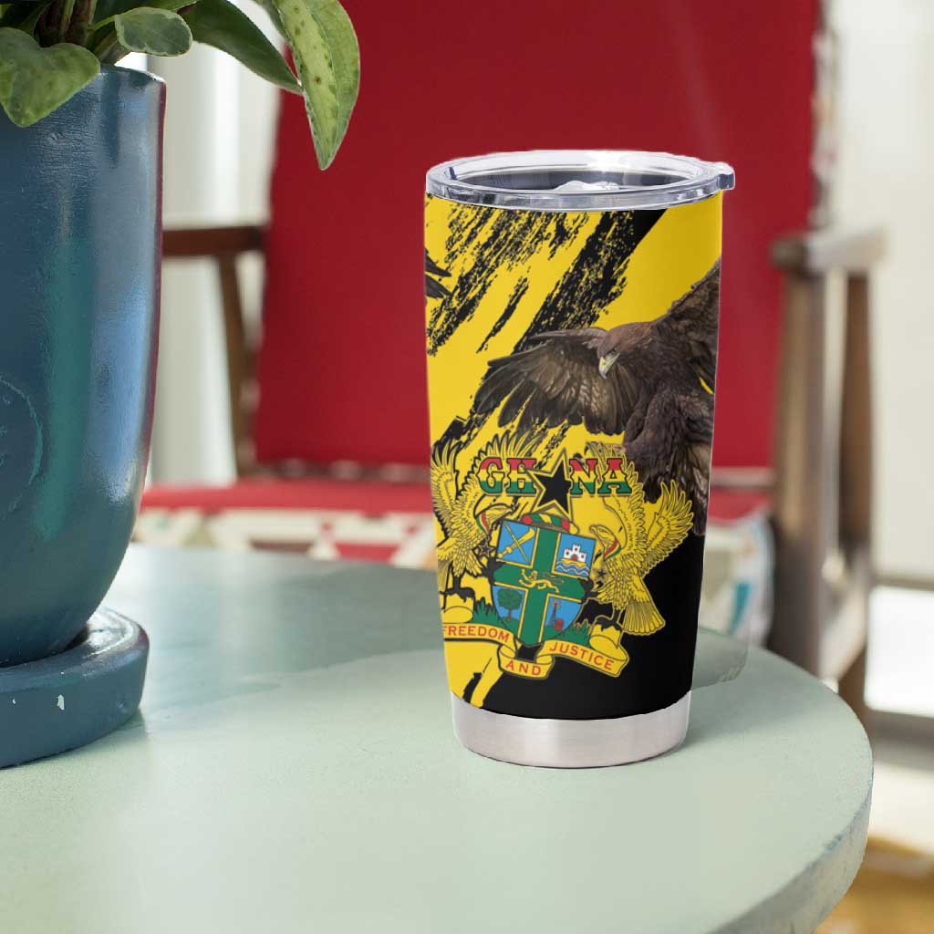 Afro Ghana Tumbler Cup Eagle With Coat Of Arms LT15