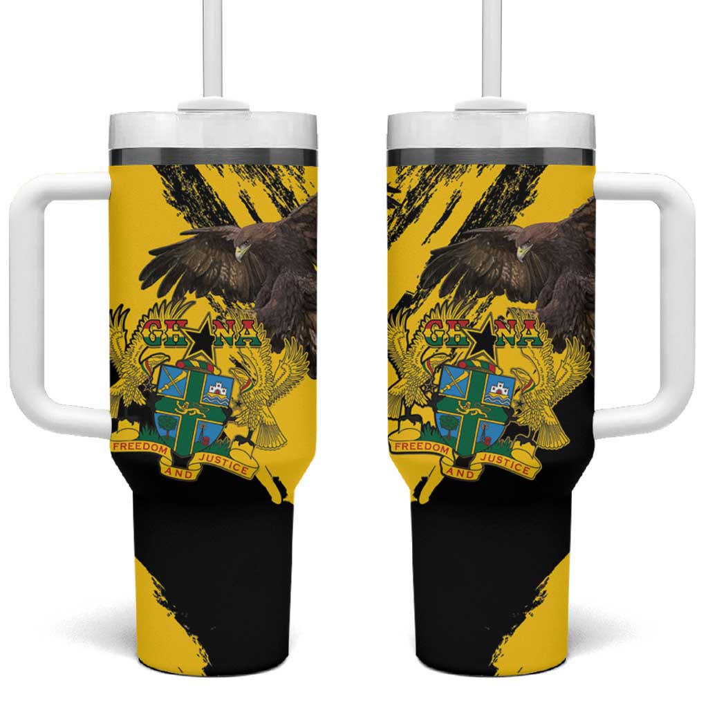 Afro Ghana Tumbler With Handle Eagle With Coat Of Arms LT15