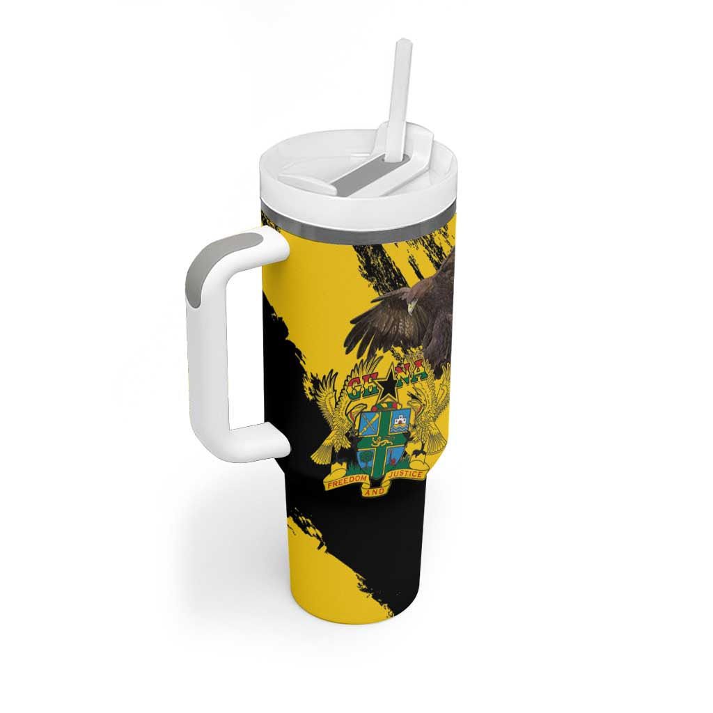 Afro Ghana Tumbler With Handle Eagle With Coat Of Arms LT15