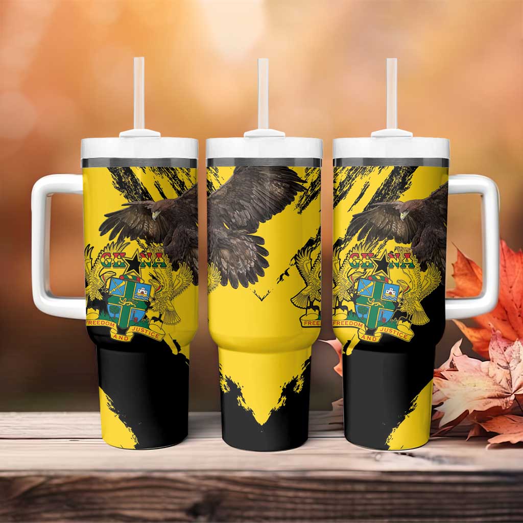 Afro Ghana Tumbler With Handle Eagle With Coat Of Arms LT15