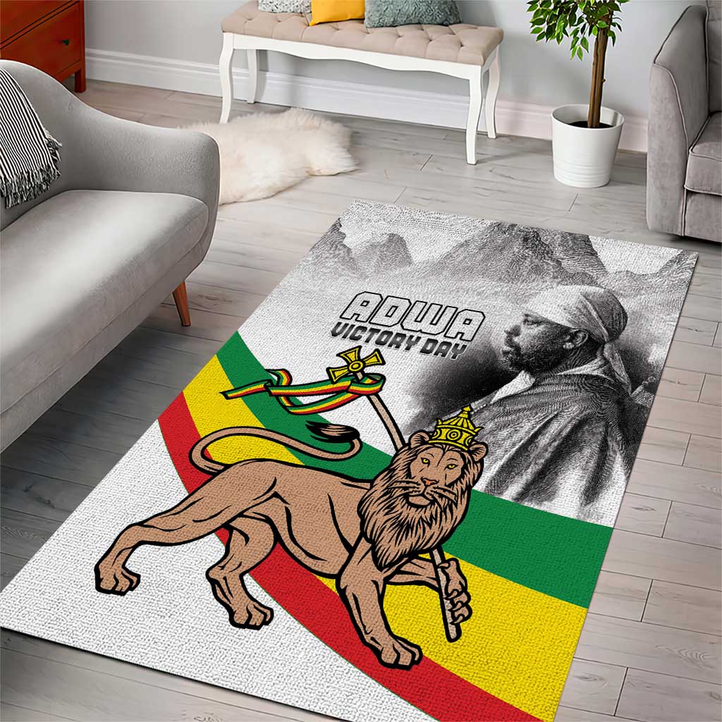 African Victory Menelik II Area Rug Battle Of Adwa LT15