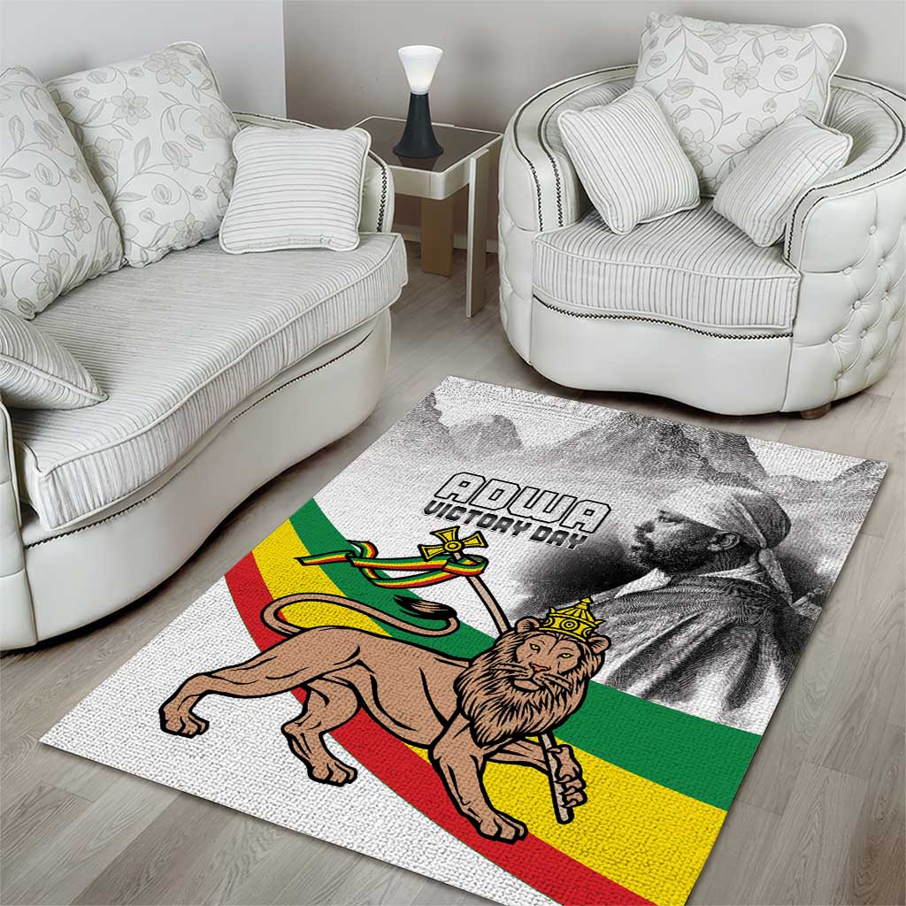 African Victory Menelik II Area Rug Battle Of Adwa LT15