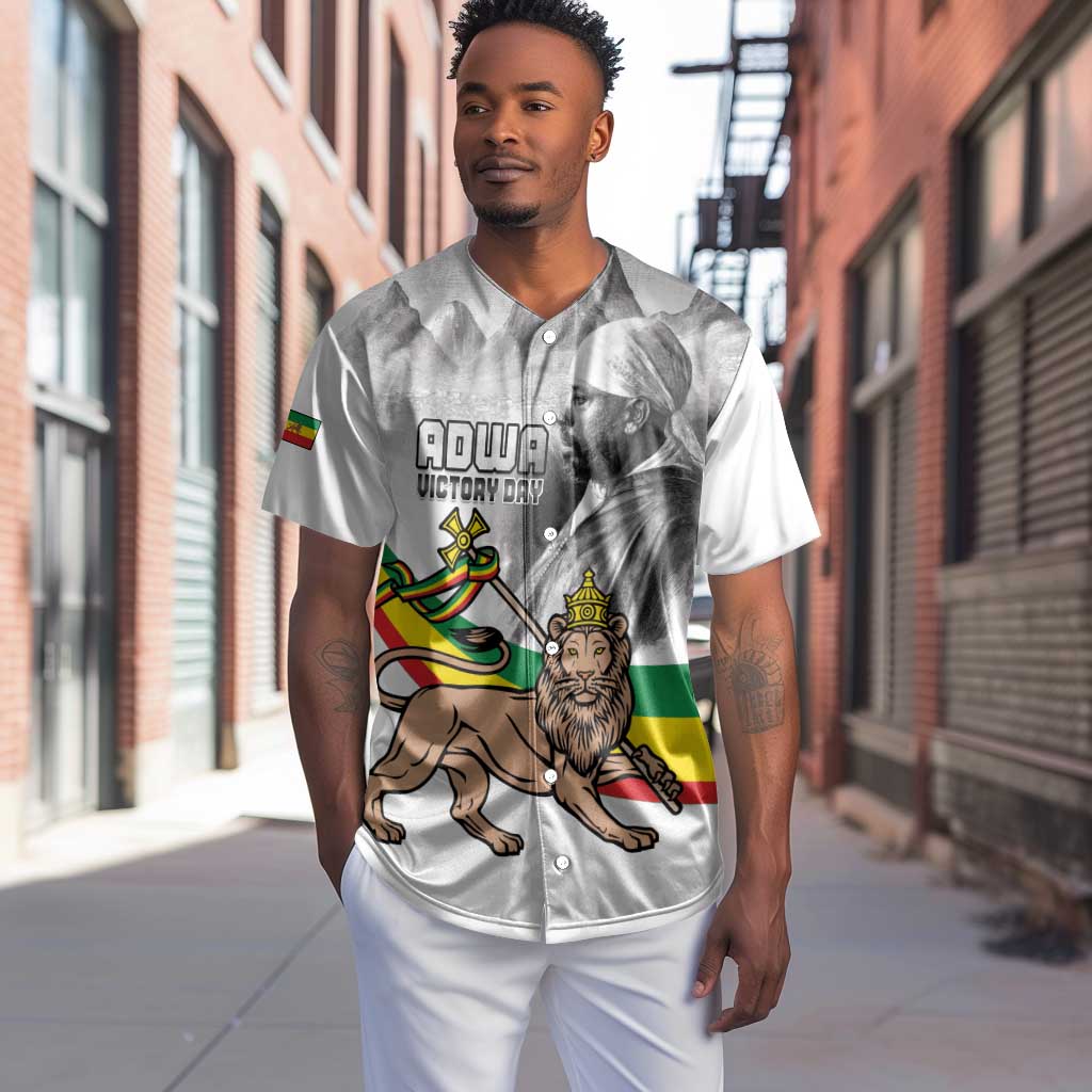 African Victory Menelik II Baseball Jersey Battle Of Adwa LT15