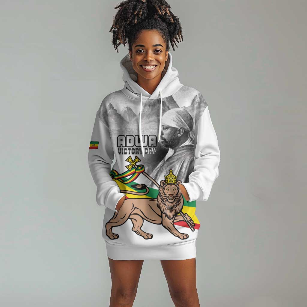 African Victory Menelik II Hoodie Dress Battle Of Adwa LT15
