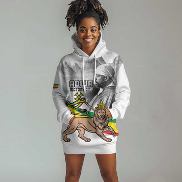 African Victory Menelik II Hoodie Dress Battle Of Adwa LT15