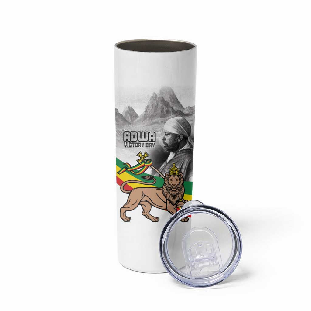 African Victory Menelik II Skinny Tumbler Battle Of Adwa LT15