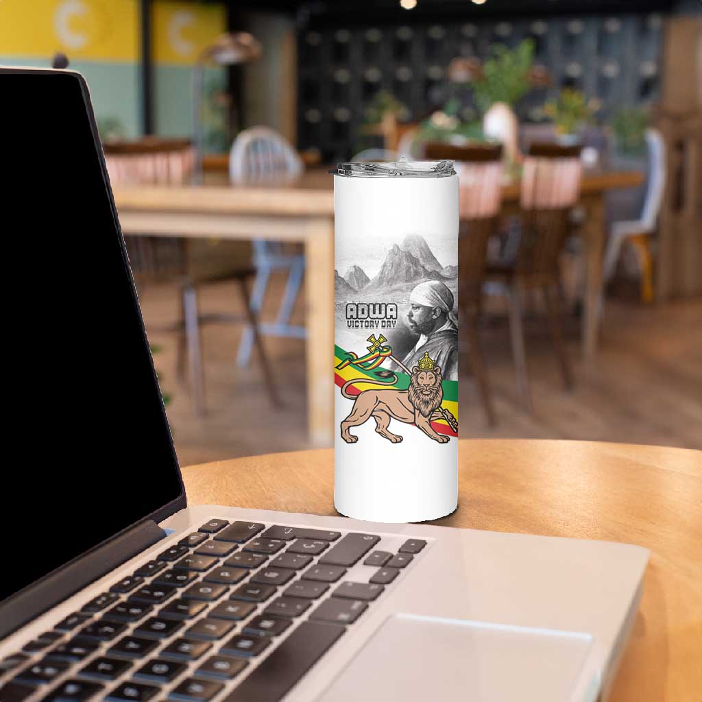 African Victory Menelik II Skinny Tumbler Battle Of Adwa LT15