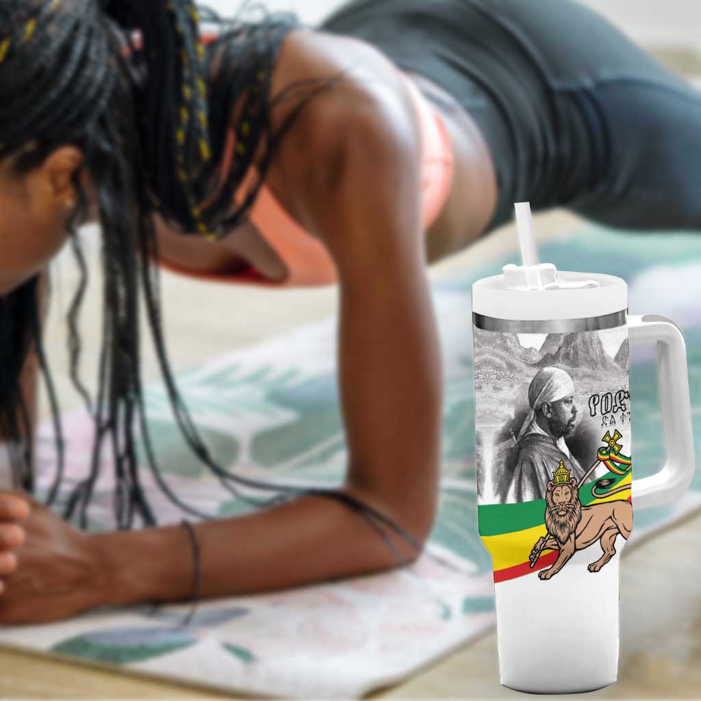 African Victory Menelik II Tumbler With Handle Battle Of Adwa LT15