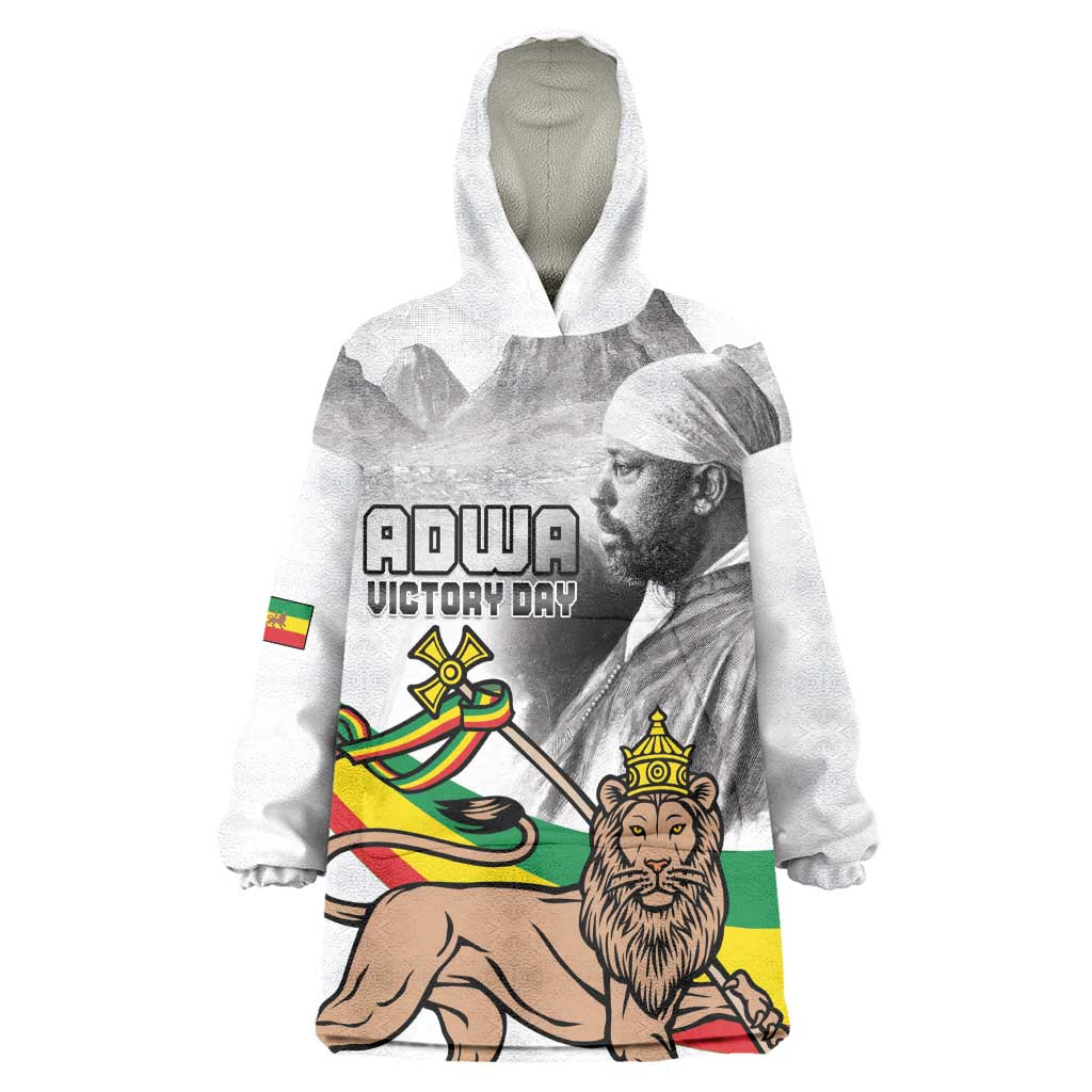 African Victory Menelik II Wearable Blanket Hoodie Battle Of Adwa LT15