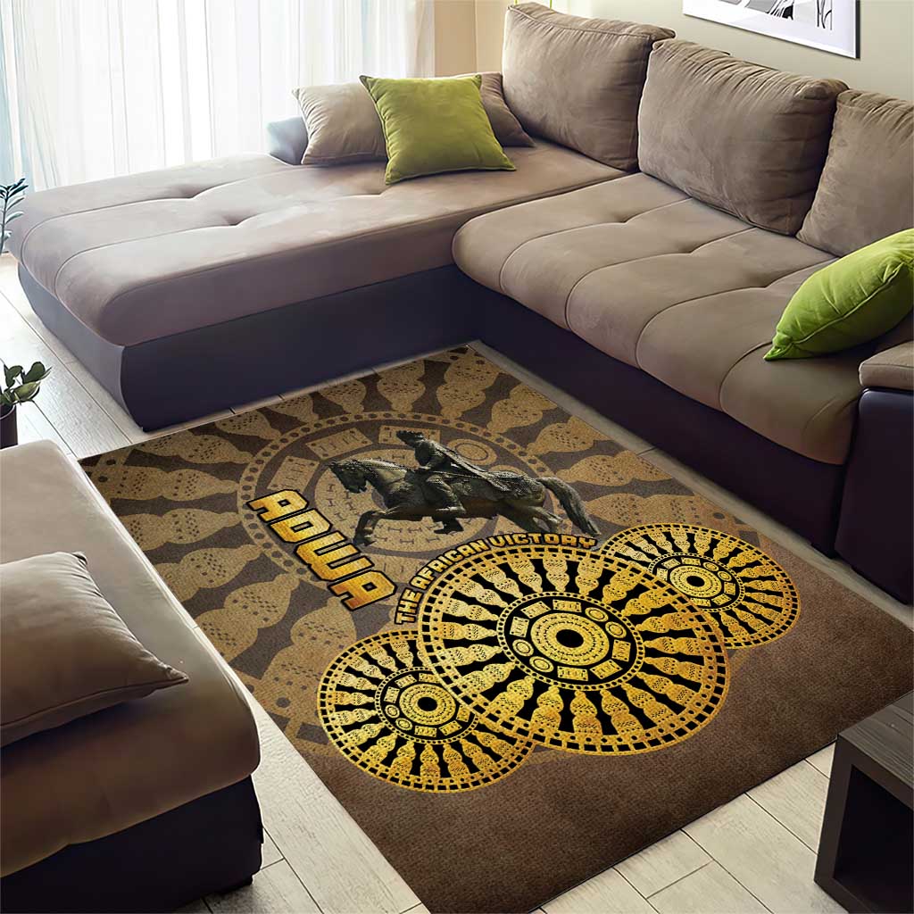 Adwa Victory Day Area Rug Adwa Battle Shield - Vintage Style LT15