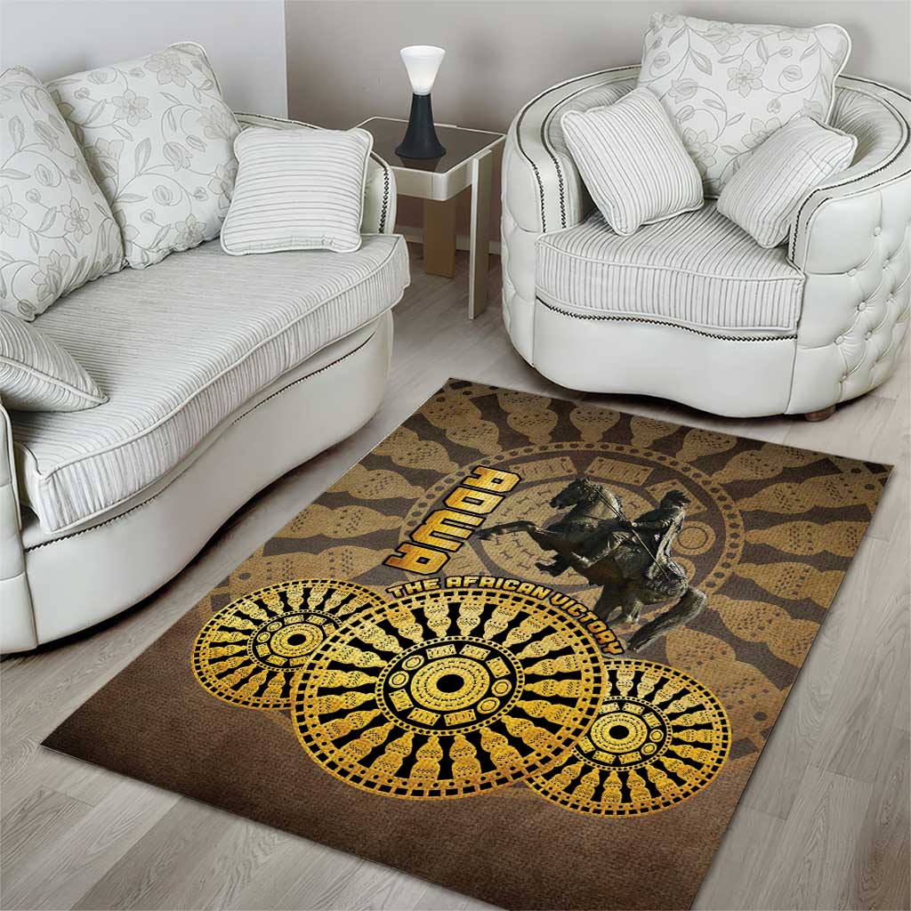 Adwa Victory Day Area Rug Adwa Battle Shield - Vintage Style LT15
