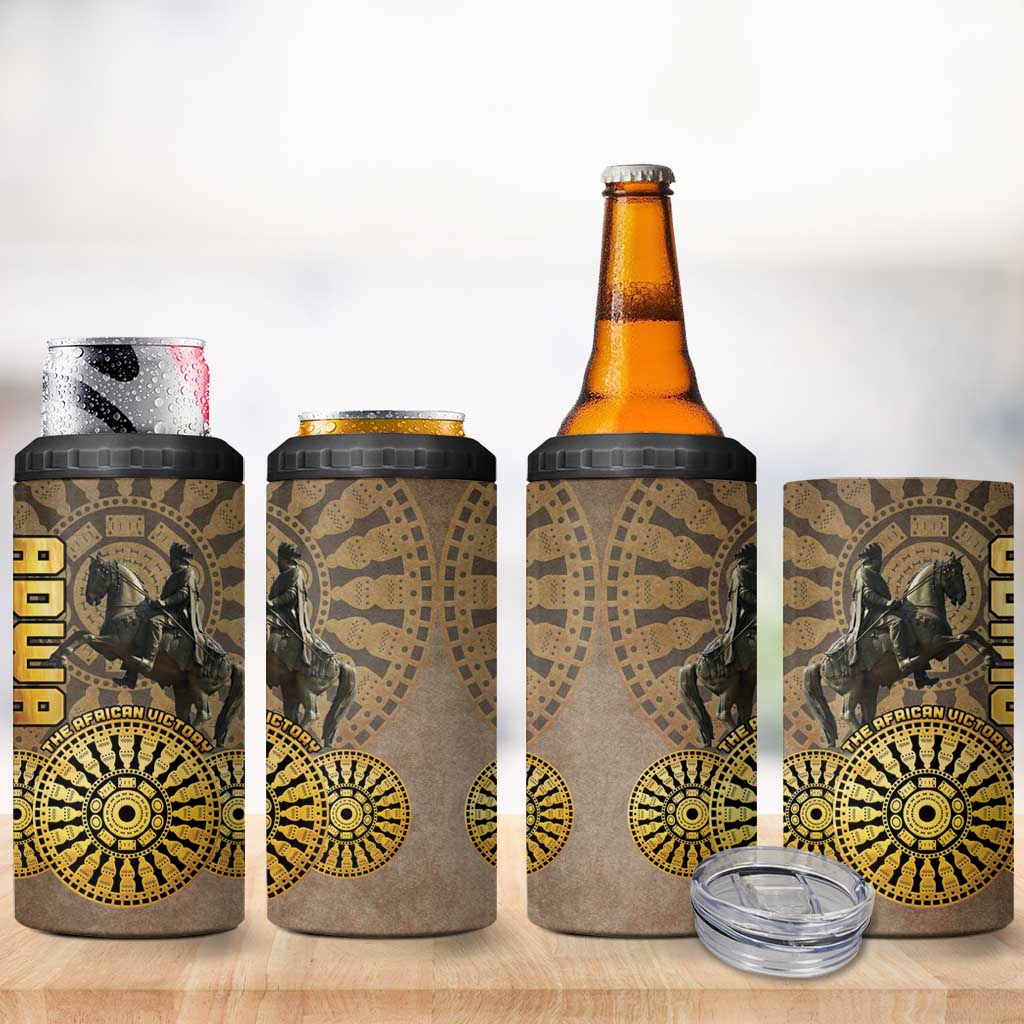 Adwa Victory Day 4 in 1 Can Cooler Tumbler Adwa Battle Shield - Vintage Style LT15