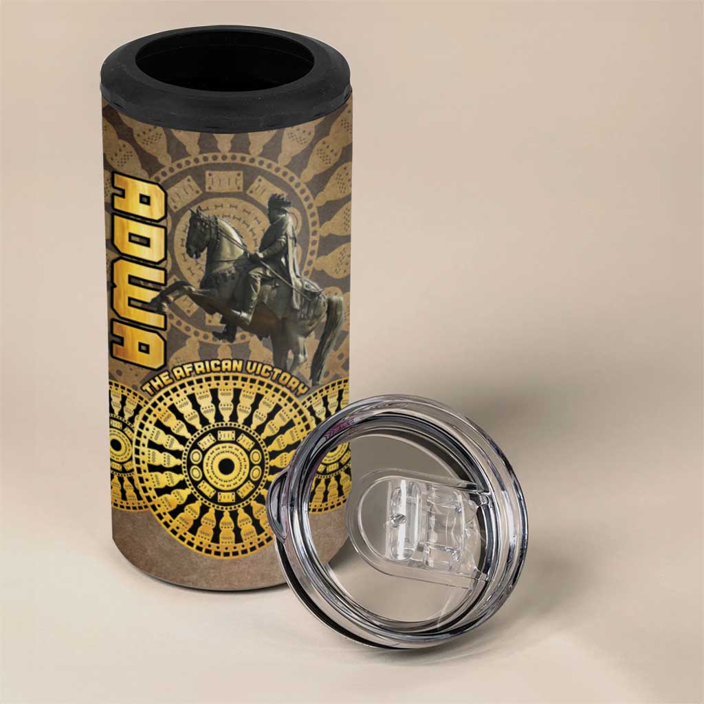 Adwa Victory Day 4 in 1 Can Cooler Tumbler Adwa Battle Shield - Vintage Style LT15