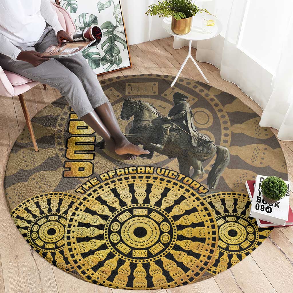 Adwa Victory Day Round Carpet Adwa Battle Shield - Vintage Style LT15