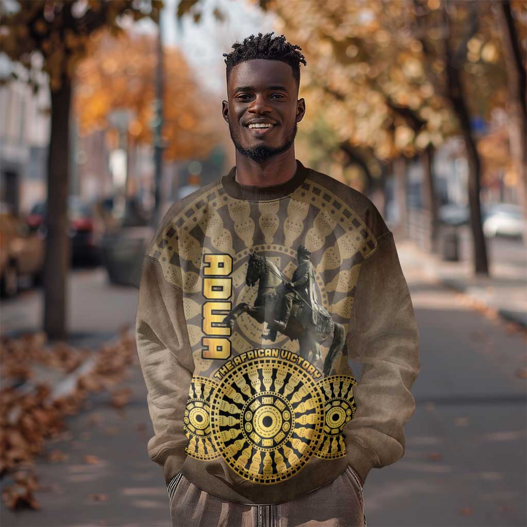 Adwa Victory Day Sweatshirt Adwa Battle Shield - Vintage Style LT15
