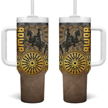 Adwa Victory Day Tumbler With Handle Adwa Battle Shield - Vintage Style LT15