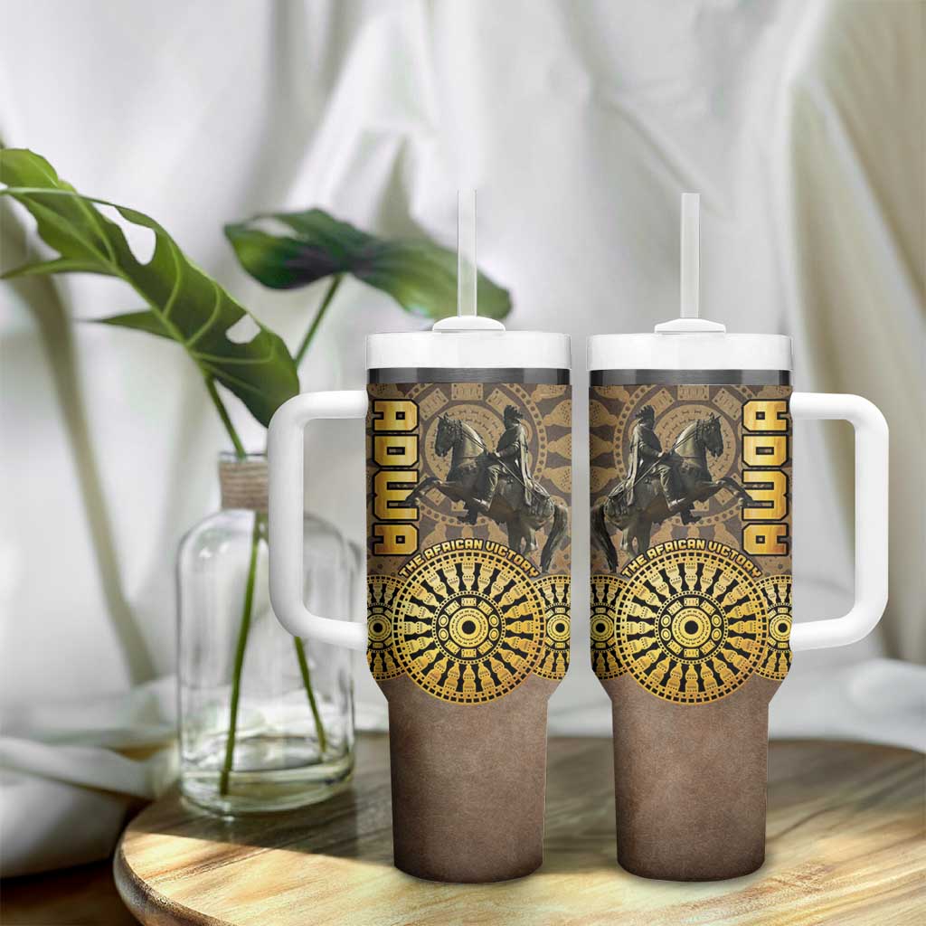 Adwa Victory Day Tumbler With Handle Adwa Battle Shield - Vintage Style LT15