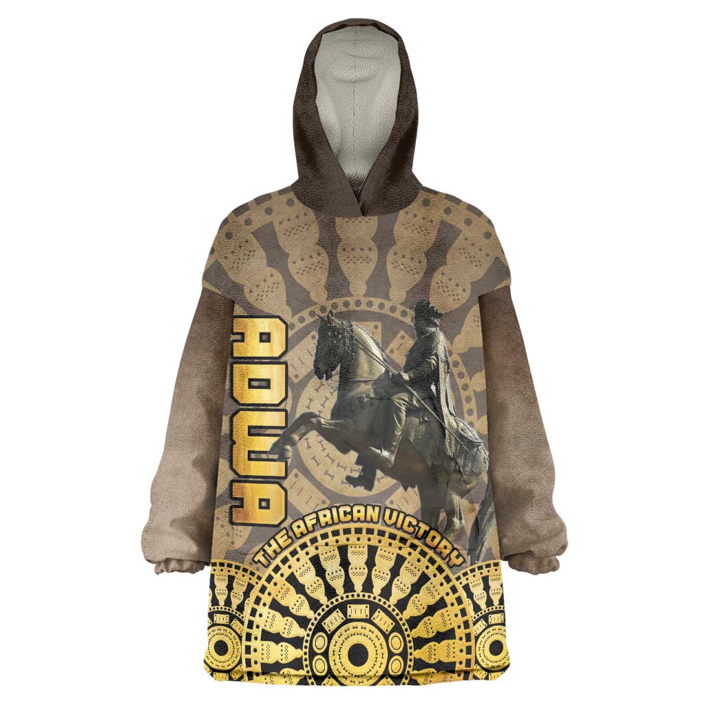 Adwa Victory Day Wearable Blanket Hoodie Adwa Battle Shield - Vintage Style LT15