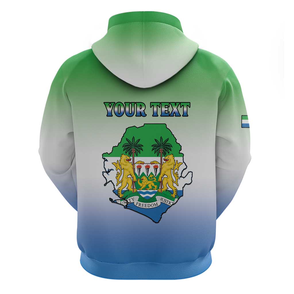 Personalised Sierra Leone Hoodie Happy Independence Day LT15