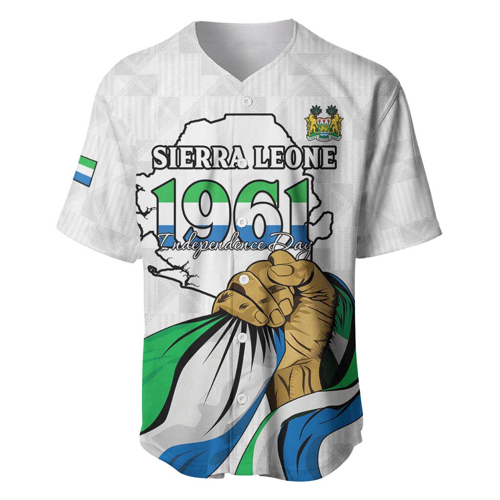 Personalised Happy Independence Sierra Leone Baseball Jersey April 27th LT15
