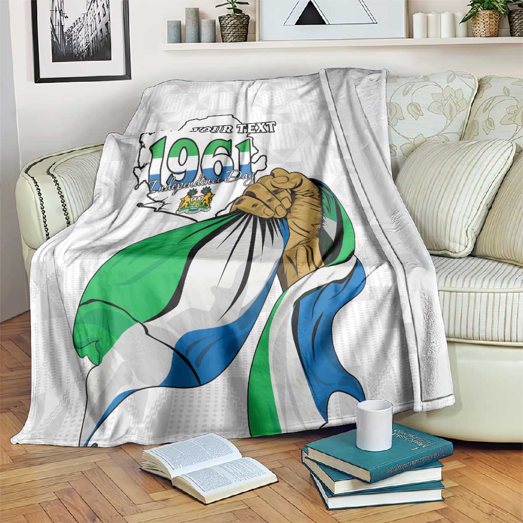 Personalised Happy Independence Sierra Leone Blanket April 27th LT15