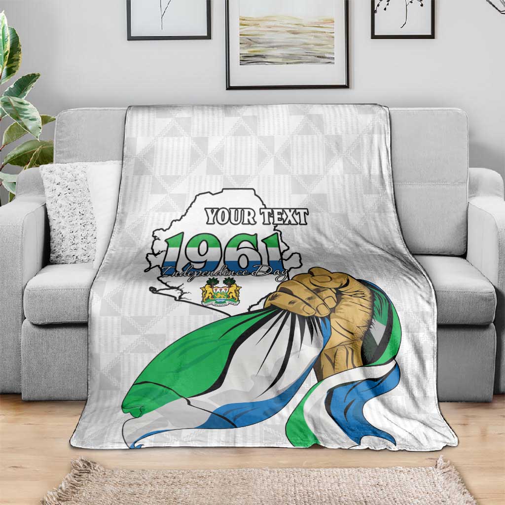 Personalised Happy Independence Sierra Leone Blanket April 27th LT15