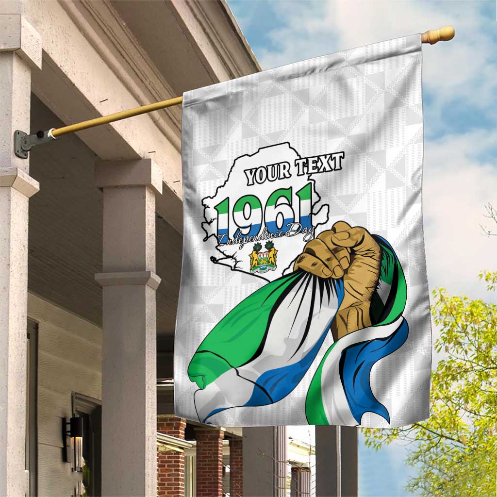 Personalised Happy Independence Sierra Leone Garden Flag April 27th LT15