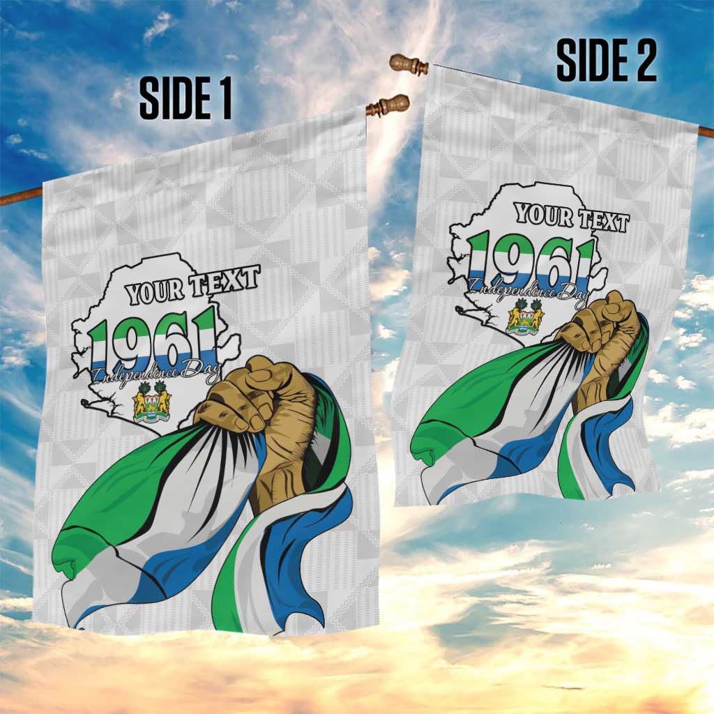 Personalised Happy Independence Sierra Leone Garden Flag April 27th LT15