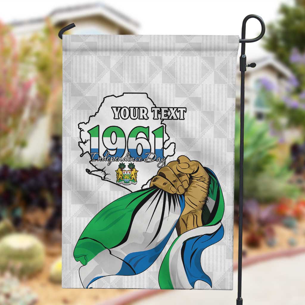 Personalised Happy Independence Sierra Leone Garden Flag April 27th LT15