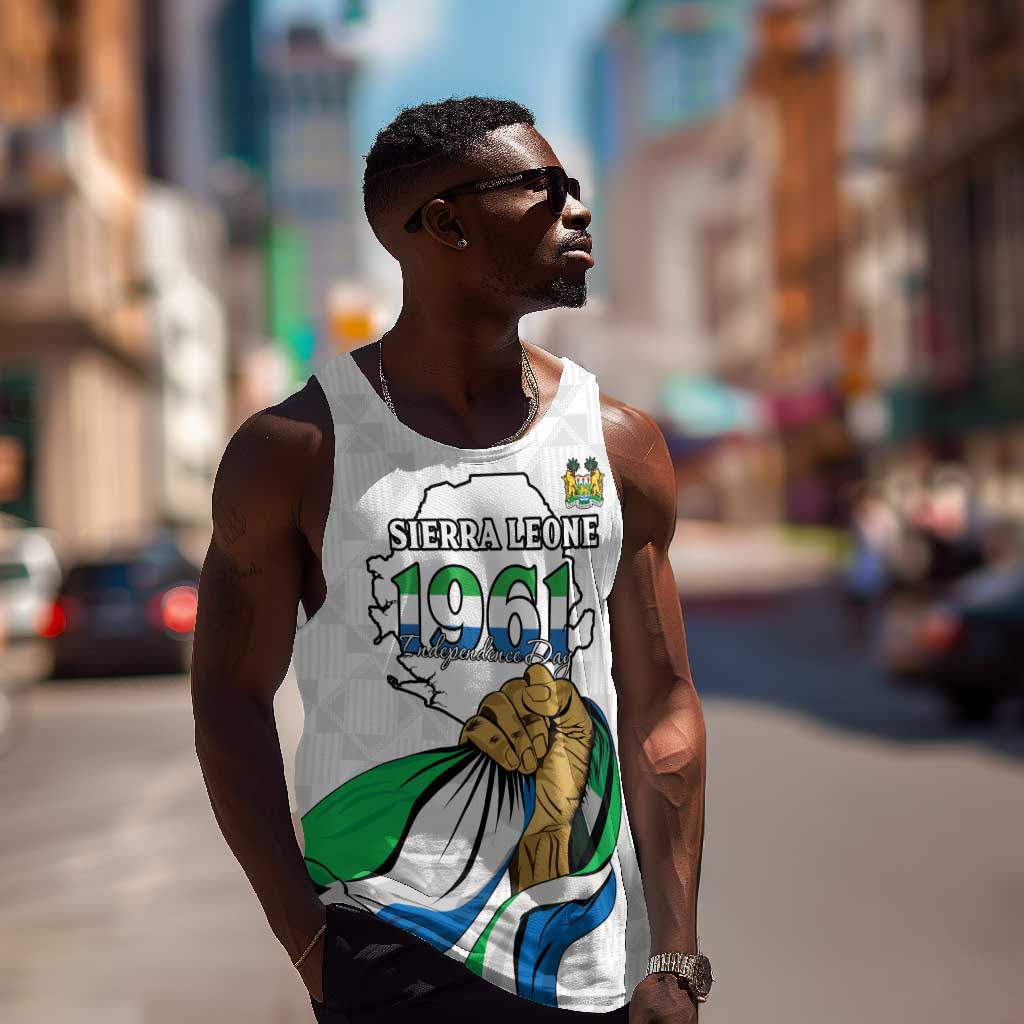 Personalised Happy Independence Sierra Leone Men Tank Top April 27th LT15