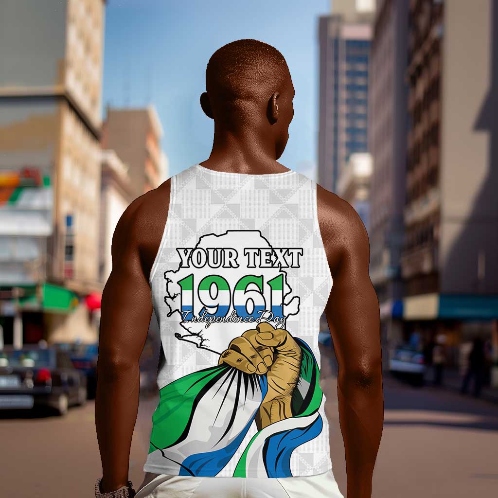 Personalised Happy Independence Sierra Leone Men Tank Top April 27th LT15