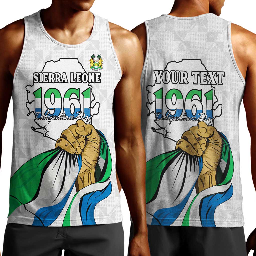 Personalised Happy Independence Sierra Leone Men Tank Top April 27th LT15