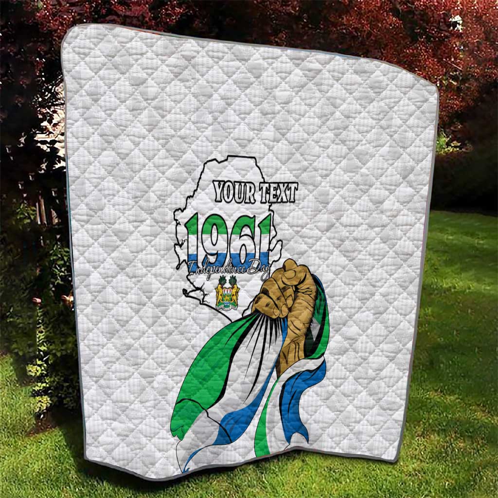 Personalised Happy Independence Sierra Leone Quilt April 27th LT15