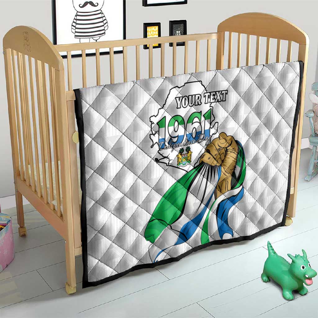 Personalised Happy Independence Sierra Leone Quilt April 27th LT15