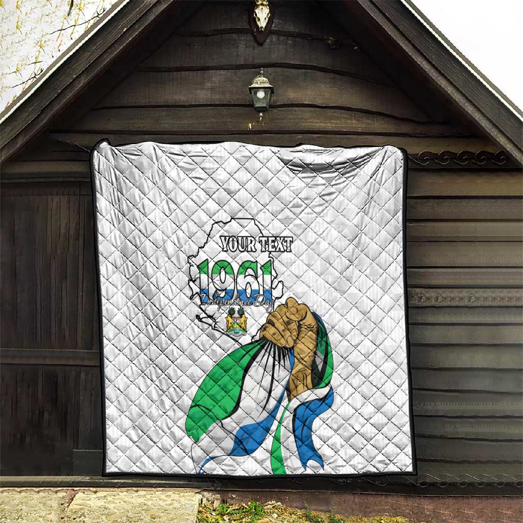Personalised Happy Independence Sierra Leone Quilt April 27th LT15