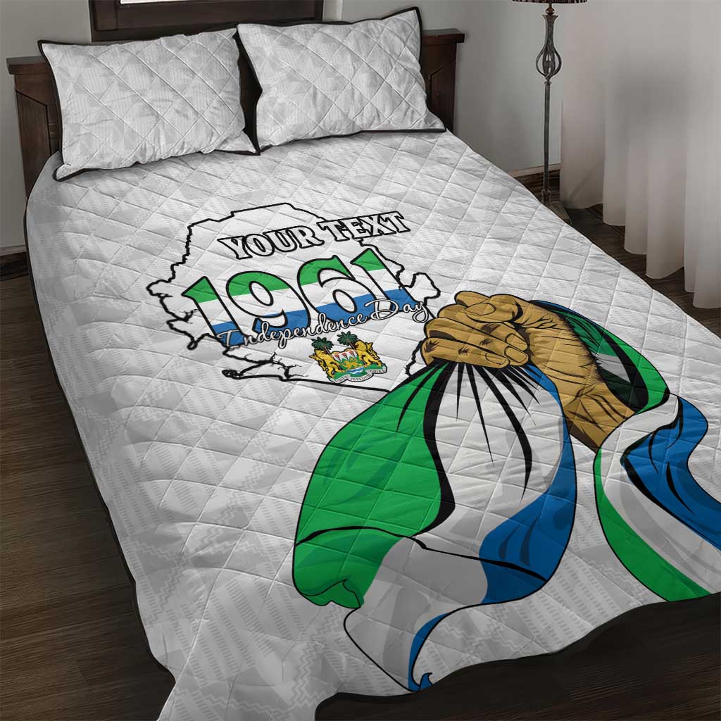 Personalised Happy Independence Sierra Leone Quilt Bed Set April 27th LT15
