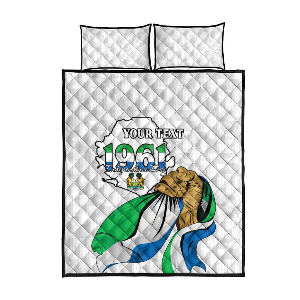 Personalised Happy Independence Sierra Leone Quilt Bed Set April 27th LT15