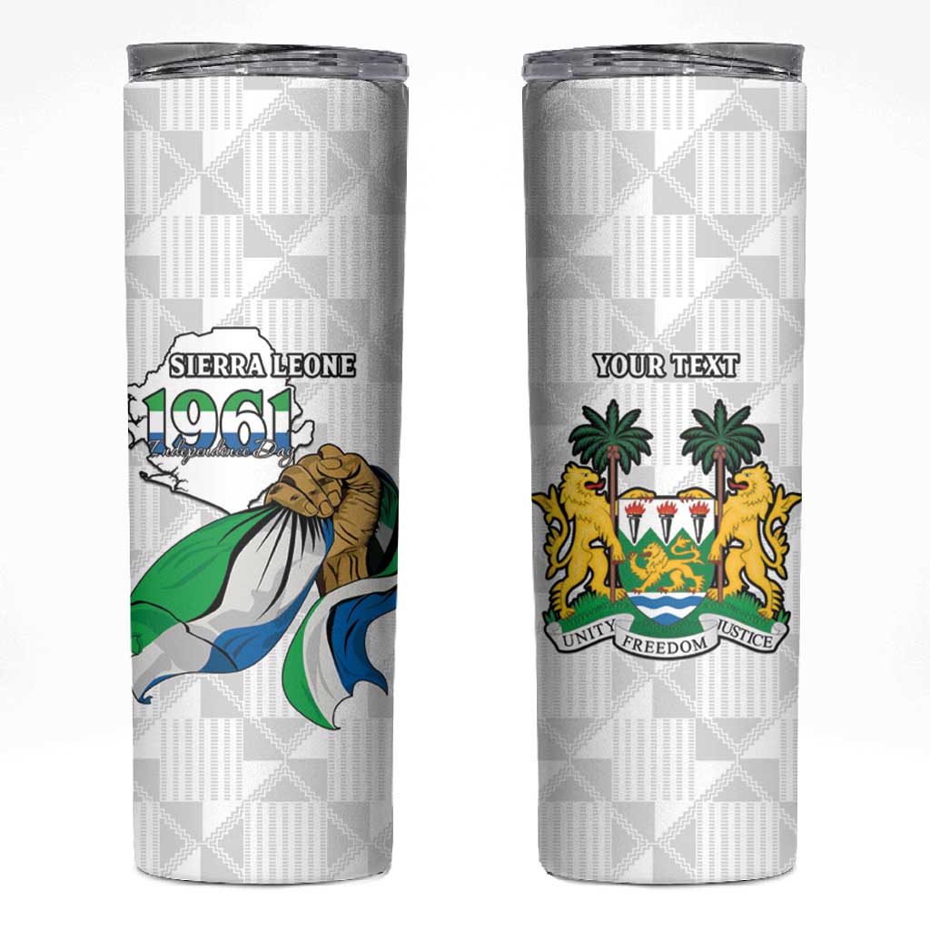 Personalised Happy Independence Sierra Leone Skinny Tumbler April 27th LT15