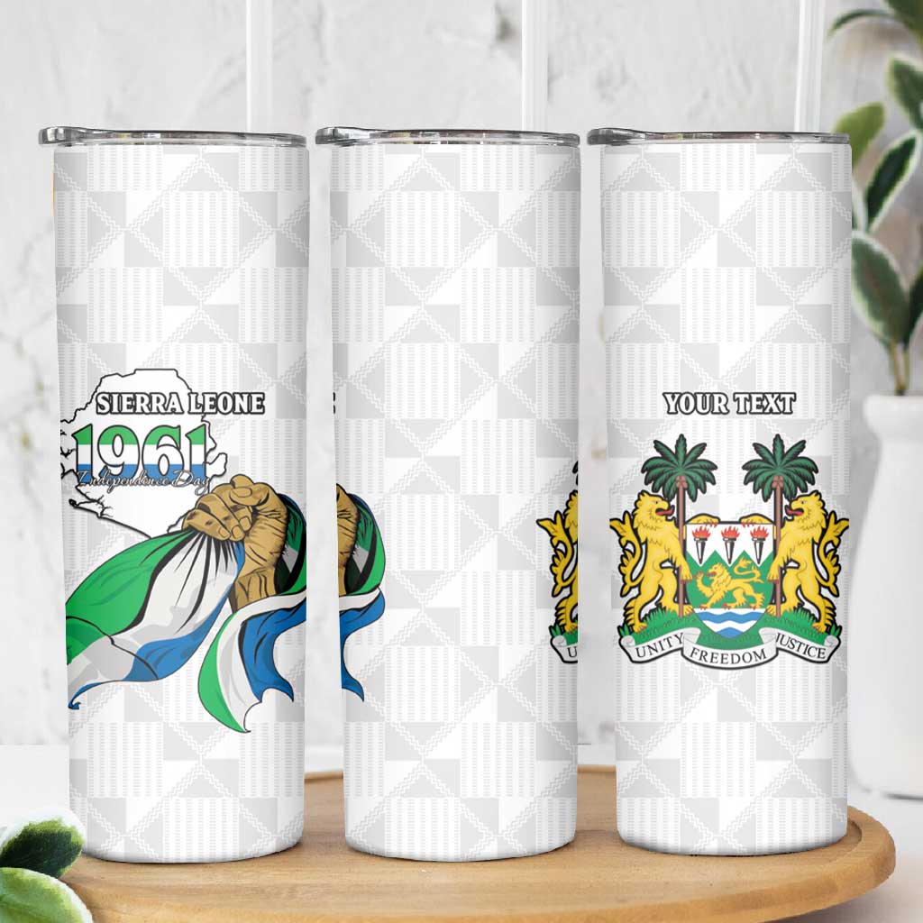 Personalised Happy Independence Sierra Leone Skinny Tumbler April 27th LT15