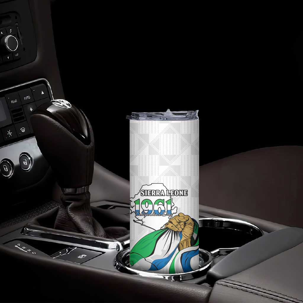 Personalised Happy Independence Sierra Leone Skinny Tumbler April 27th LT15